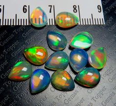 FOR ONE Welo opal calibrated size Opal Cabochon Trillion AAA quality Multi Fire Opal Loose Gemstone 6mm Ethiopian Opal Trillion Cabochon