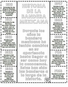 Informacion de la bandera mexicana en ingles