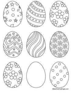 271 Free And Printable Easter Egg Coloring Pages