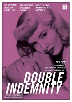 Double Indemnity Movie Poster 11x17 Mini Poster