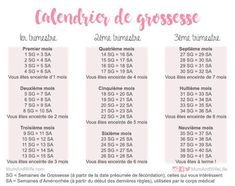 83 meilleures images du tableau calendrier de grossesse en calendrier de grossesse