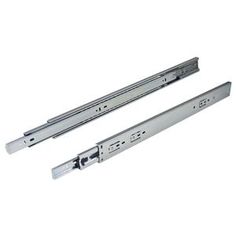 Ball Bearing Side Mount Cabinet Drawer Slides Zinc Plated-Cold Rolled Steel Soft Close Drawer Slides 14 inch 3 Folds Full Extension