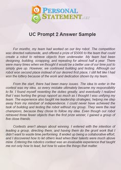 undergraduate personal statement essay examples