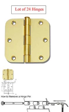 36 Oil Rubbed bronze 3.5/"X3.5/" 5//8/" radius door hinges 3.5 inch round corner