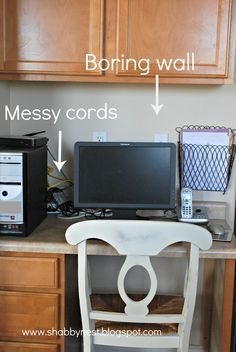 desk makeover under desk