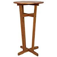 Premier Housewares Aluminium Bistro Round Table 70 x 60 x 60 cm