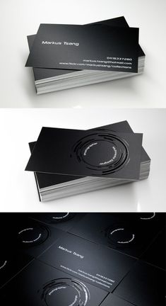 photography theme business card with a black background and high gloss rings that depicts a cameras len - Business Card Stock photography theme business card with a black background and high gloss rings that depicts a cameras len - Business Card Stock