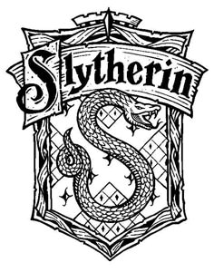 Harry Potter Hogwarts House Crests Black And White