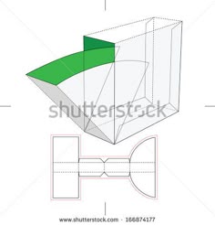 hexagonal dispenser box with die cut template nature s pinterest
