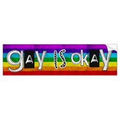 Im gay deal with it bumper sticker Transsexual lesbians 2
