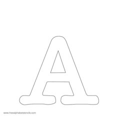 letter a stencil