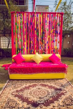 9x16 FT Colorful Vinyl Photography Backdrop,Flowers of Many Colors on Heart and Dot Filled Background Summer Illustration Background for Party Home Decor Outdoorsy Theme Shoot Props