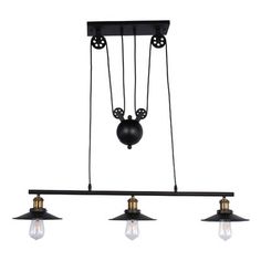 Shop Darleen 3 light Black 42 inch Chandelier includes Shop Darleen 3 light Black 42 inch Chandelier includes