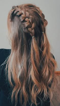 Outstanding braids for loing hair Cute Ponytail Hairstyles, Cute Ponytails, Natural Hairstyles, Formal Hairstyles, Black Hairstyle