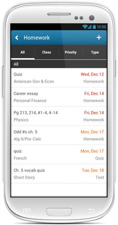 homework calendar app