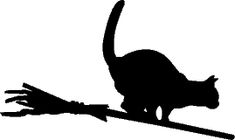 48 best cat silhouettes images on pinterest black cat silhouette