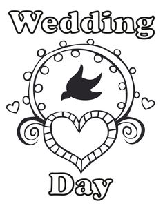 Free Printable Coloring Book Wedding