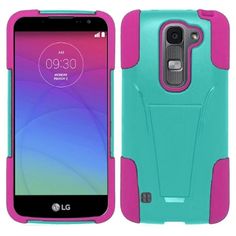 Protector De Pantalla blk//white Armor Hybrid Soporte Funda Para Lg Spirit 4g Ms870