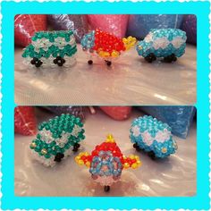 Auto y avion 3d beads / miçangas