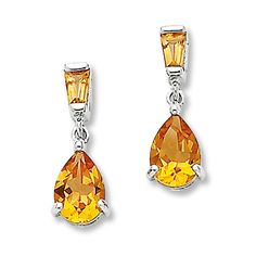 Dainty Oval Halo Citrine /& White Topaz Dangle Leverback Boucles d/'oreilles en argent 925