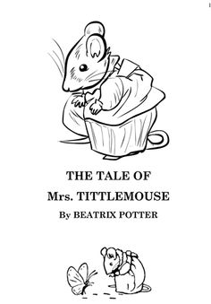 tittlemouse by beatrix potter too clean and tidy