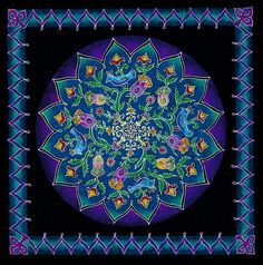 SALE 20 OFF WAS 100 NOW 80 Sacred Garden Mandala Painting Handmade Fine Art
