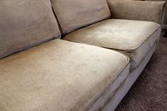 fix a sagging sofa just by putting cardboard under the cushions