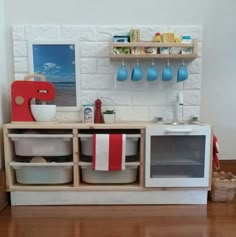 play kitchen trofast ikea hack Ikea Kids, Ikea Hack Kids Room, Kids Playroom, Diy Kids Kitchen, Ikea Play Kitchen, Mud Kitchen, Play Kitchens, Ikea Kitchen Australia, Trofast Ikea