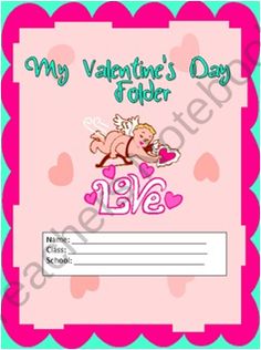 Free Valentines Day Folder Cover Product From A_teachers_idea On Teachersnotebook Com Valentine Day Special Free Valentines Day Folder Cover Product From A_teachers_idea On Teachersnotebook Com Valentine Day Special