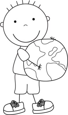 Kid Color Pages Earth Day For Boys With Facts