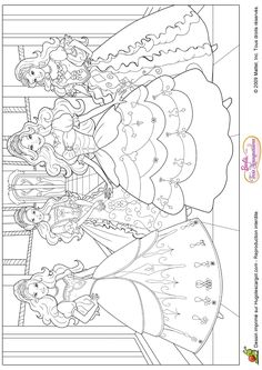 Barbie Three Musketeers Coloring Page
