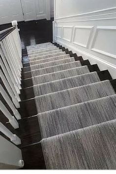 35 Best Modern Stair Runner Carpets Images In 2019 Rugs Carpet Chic Chevron Patterned Wool Carpet Stair Runner In 5 Shades Of Grey By K S