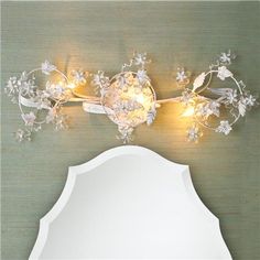 69 Best Shabby Chic Images On Pinterest Interiors Crystal Flowers Bath Light In White Gold Or Bronze For Shabby Chic Vintage
