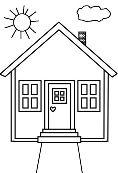 house coloring pages | Only Coloring Pages | nursery room ... house coloring pages | Only Coloring Pages | nursery room ...