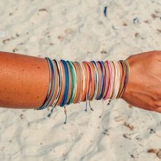 The Genevieve Set Gemstone Jewelry with Tassels /& Charms Layered Gemstone Stack Bracelets Gray Bohemian Bracelets for Everyday Green