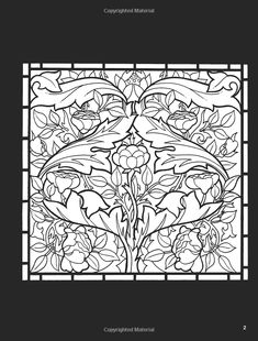 William Morris Stained Glass Coloring Book A G Smith 9780486410425 Books