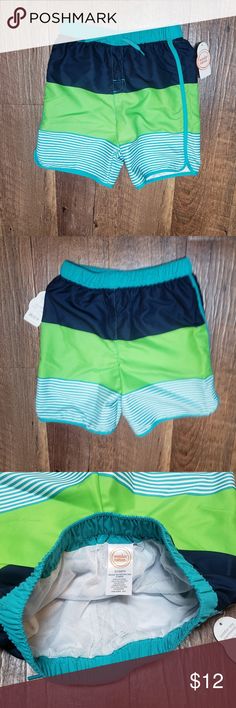 Billabong Boys Toddler 3T Board Shorts Black Gray Stripe All Day OG NWT