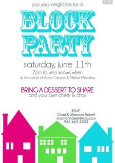 block party flyer ideas
