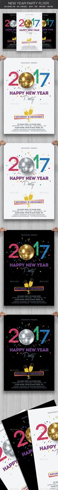 New Year Party Flyer Party flyer, Flyer template and Template - new year poster template New Year Party Flyer Party flyer, Flyer template and Template - new year poster template