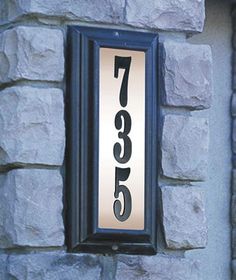 27 Best Address Signs Lighted Images On Pinterest In 2018 Li Edgewood Lighted Address Plaque Vertical House Sign Numbers