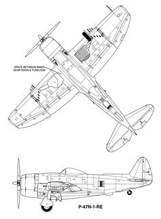 151 WW II Lockheed P-38 Lightning Blueprint Plan