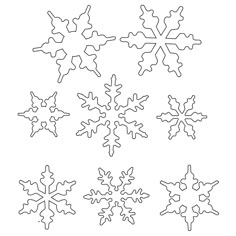 free printable snowflake templates large small stencil patterns