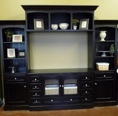 Sag Harbor 4-Pc. Wall Unit (2 Bookcases Entertainment Deck & TV Stand) | Sag harbor