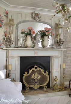 42 Cozy Country Ideas For Your Fireplace Mantels Furniture Shingle Cottage Mantels Decorfireplace