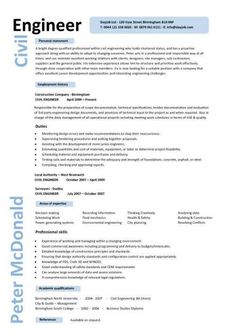 civil engineering student resumes