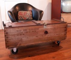 Several Of These Ammo Crates From Out Wedding Although A Coffee Table Wouldnt Work With The Size We Have This Intrigued Some New Ideas Several Of These Ammo Crates From Out Wedding Although A Coffee Table Wouldnt Work With The Size We Have This Intrigued Some New Ideas