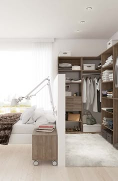 Bedroom, Interior Design, Arredamento, Closet Behind Bed, Closet Bedroom, Wardrobe Behind Bed, Small Bedroom