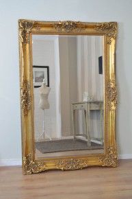 Large Gold Wall Mirror large antique shabby chic gold ornate wall mirror 6ft x 3ft, 178cm Large Gold Wall Mirror large antique shabby chic gold ornate wall mirror 6ft x 3ft, 178cm