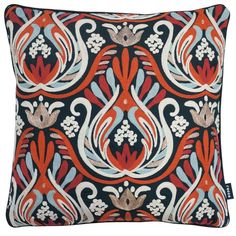 Strata Navy and Gold 43 x 4 x 43 cm Polyester Rocco Cushion Cover