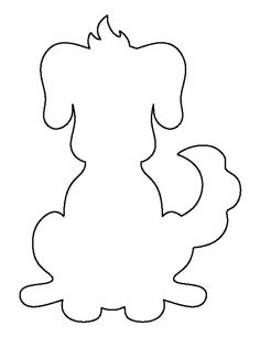 puppy pattern use the printable outline for crafts creating